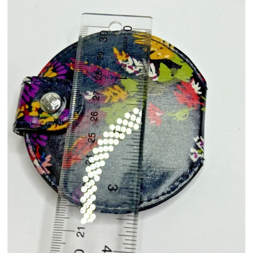 Vera Bradley Mirror for Purse Compact Travel Midnight Wildflowers